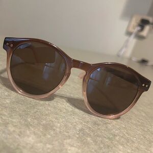 Stylish Brown Round Sunglasses